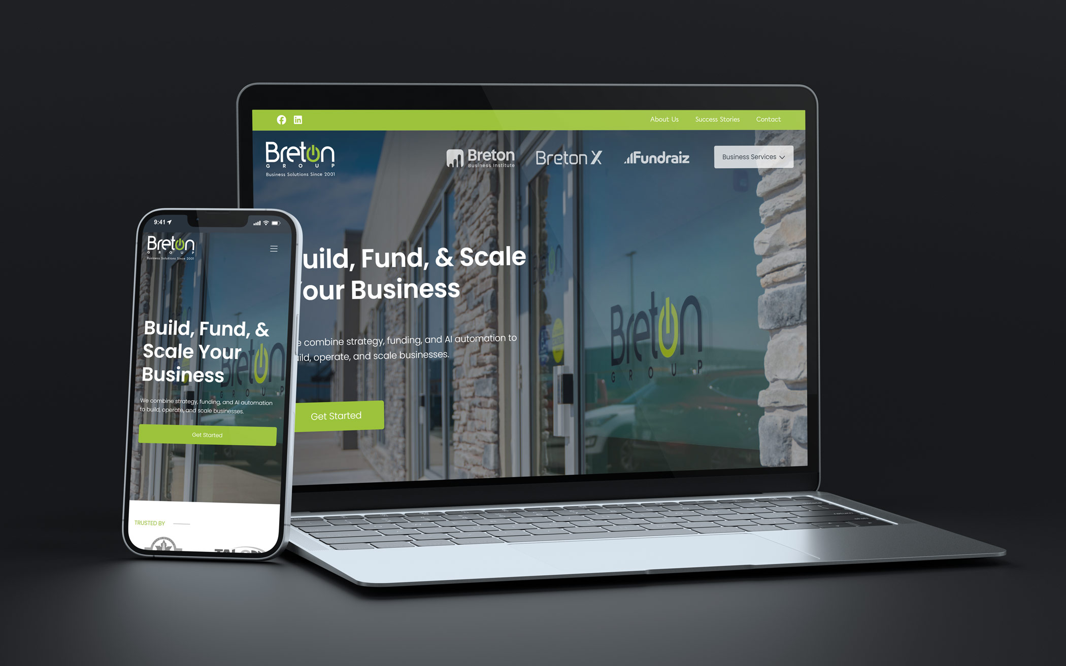 Breton Group - Website Design