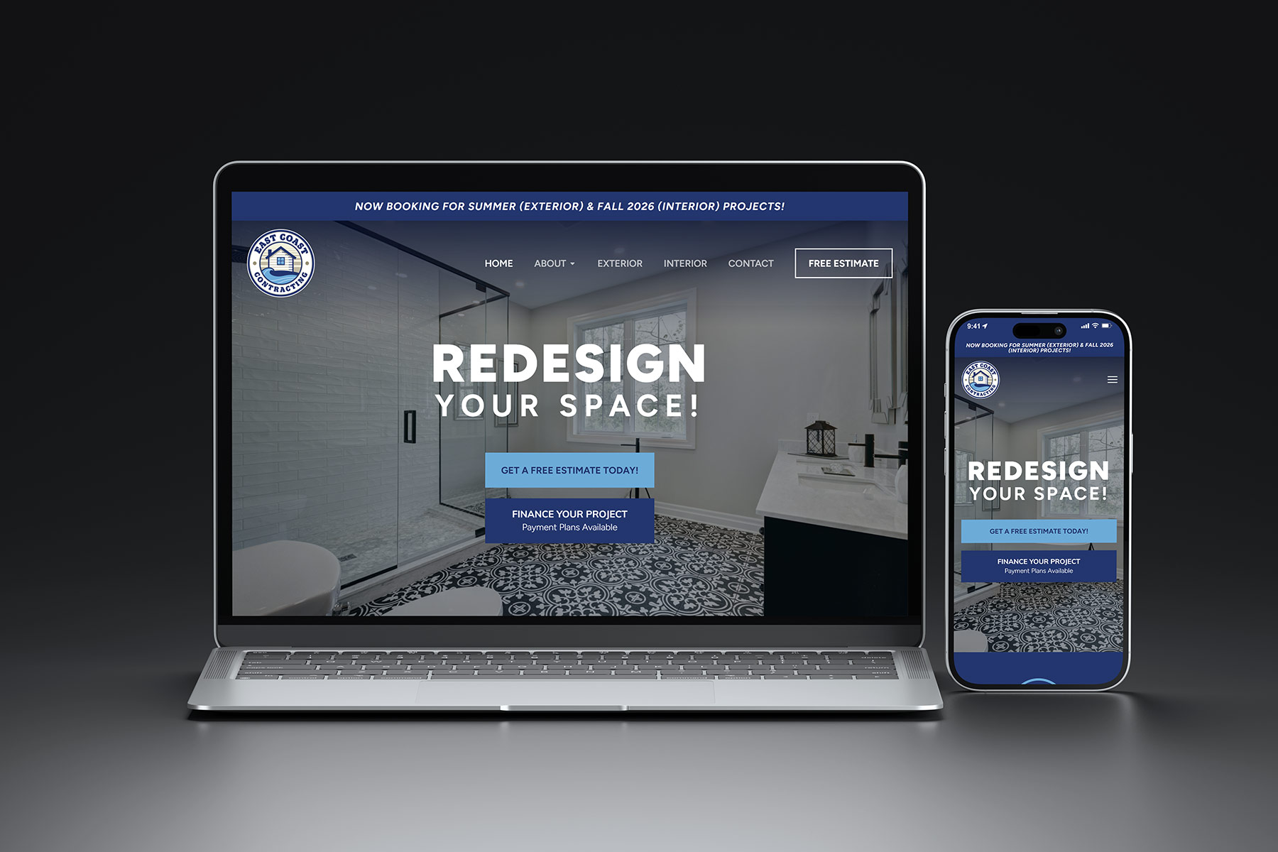 East Coast Contracting - Website Design