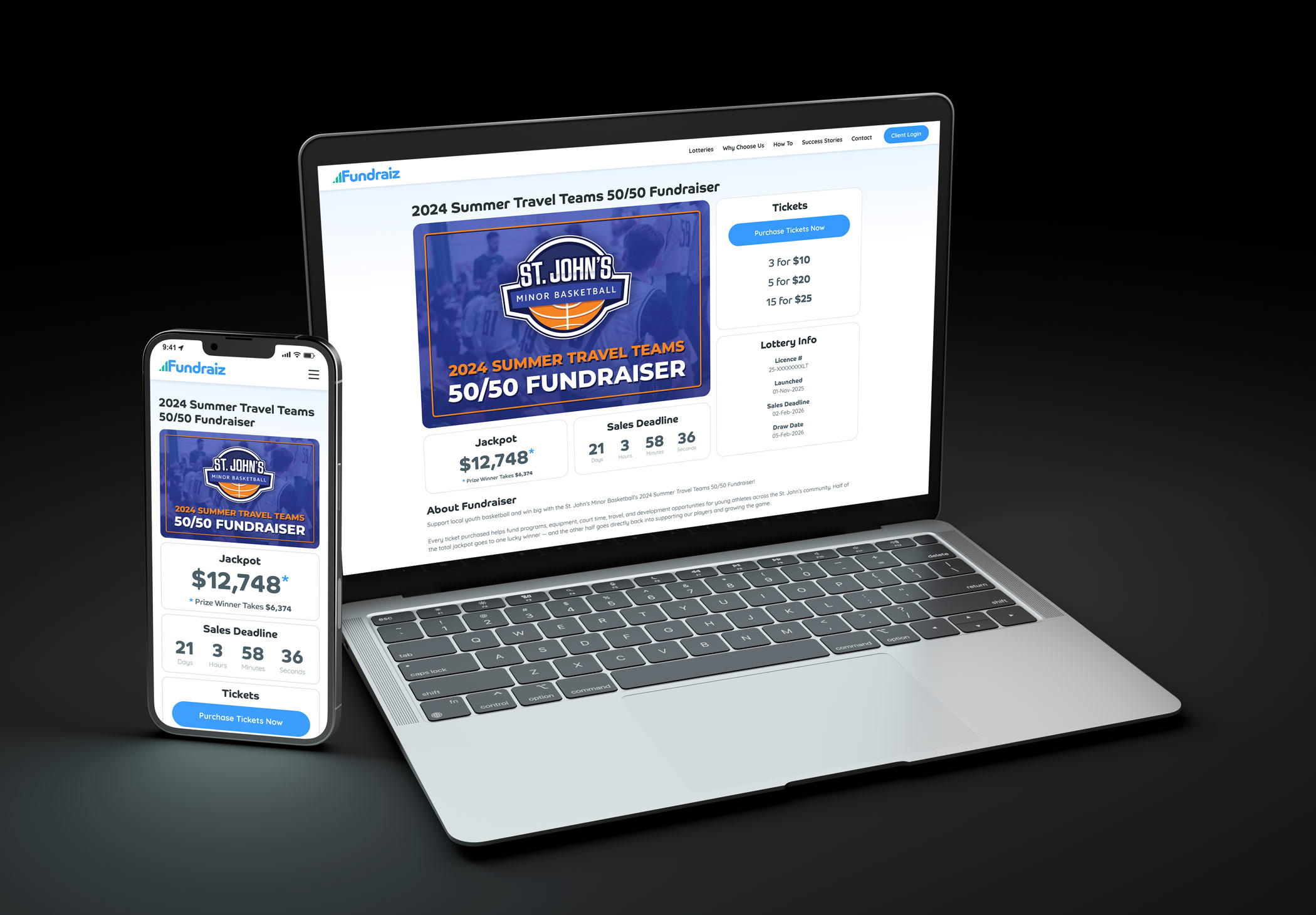 Fundraiz Platform Website Design
