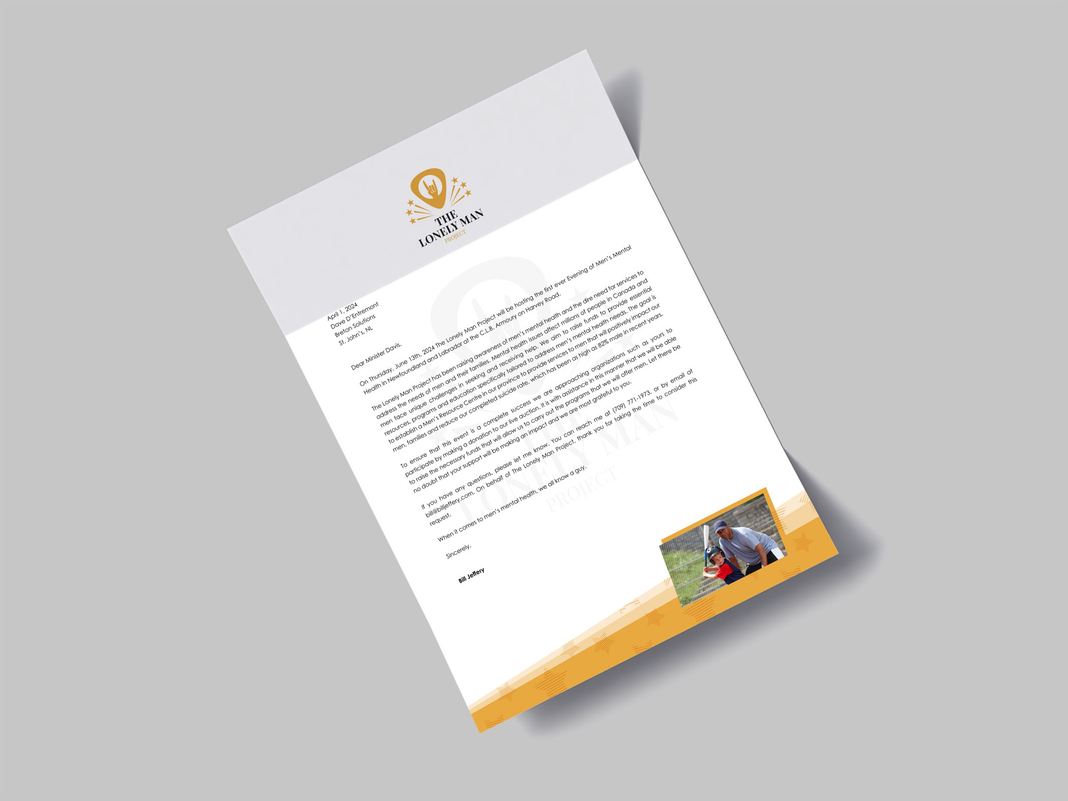 The Lonely Man Project - Letterhead