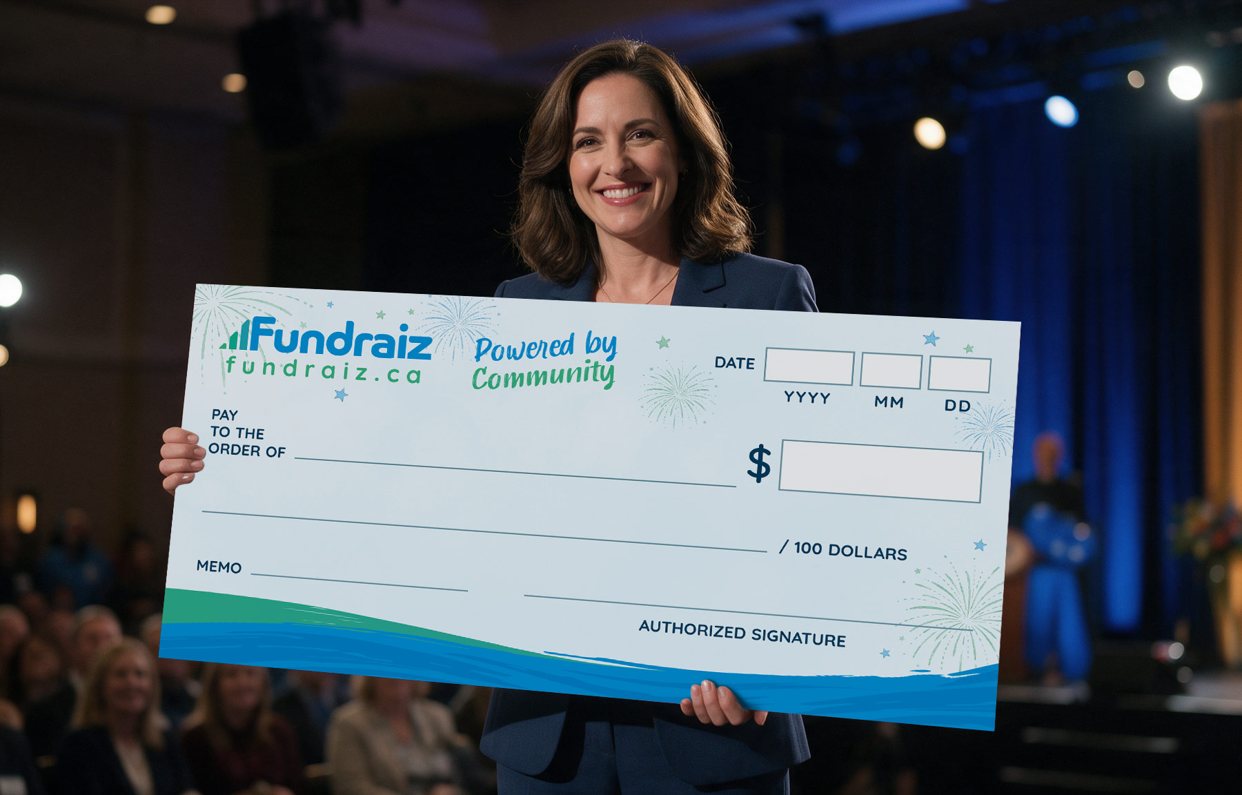 Fundraiz - Large Novelty Cheque Design