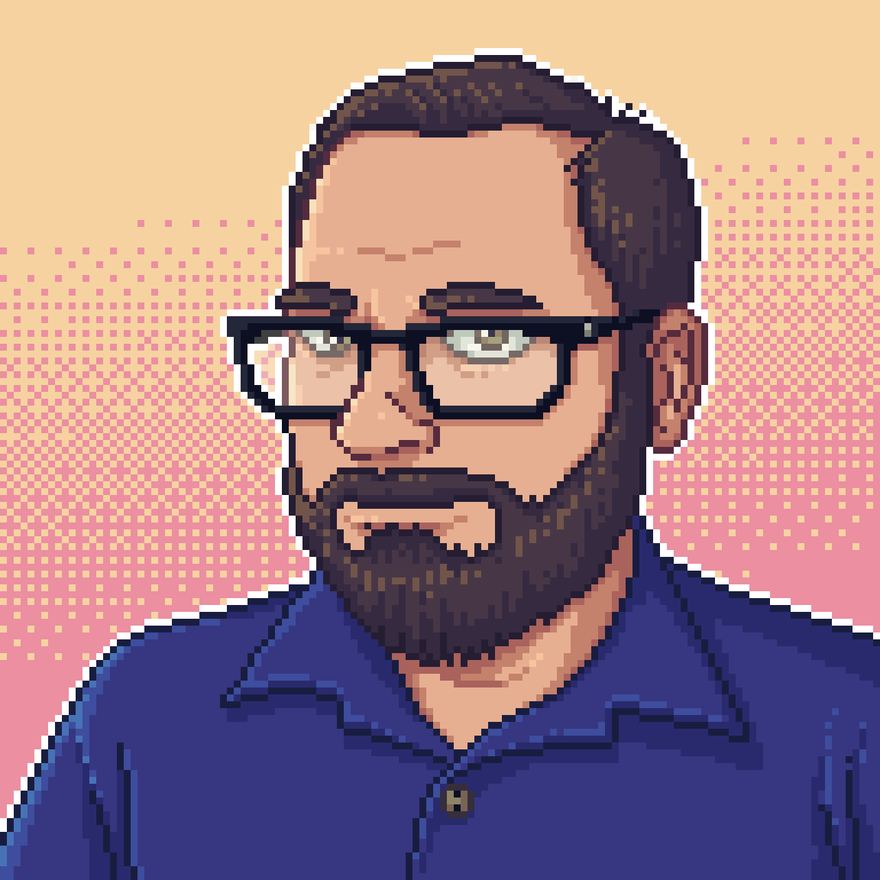 Maurice Norman - Pixel Art Self Portrait